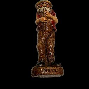 Vintage Syroco 4.5” Hillbilly Band Member Recorder Pete blue hat